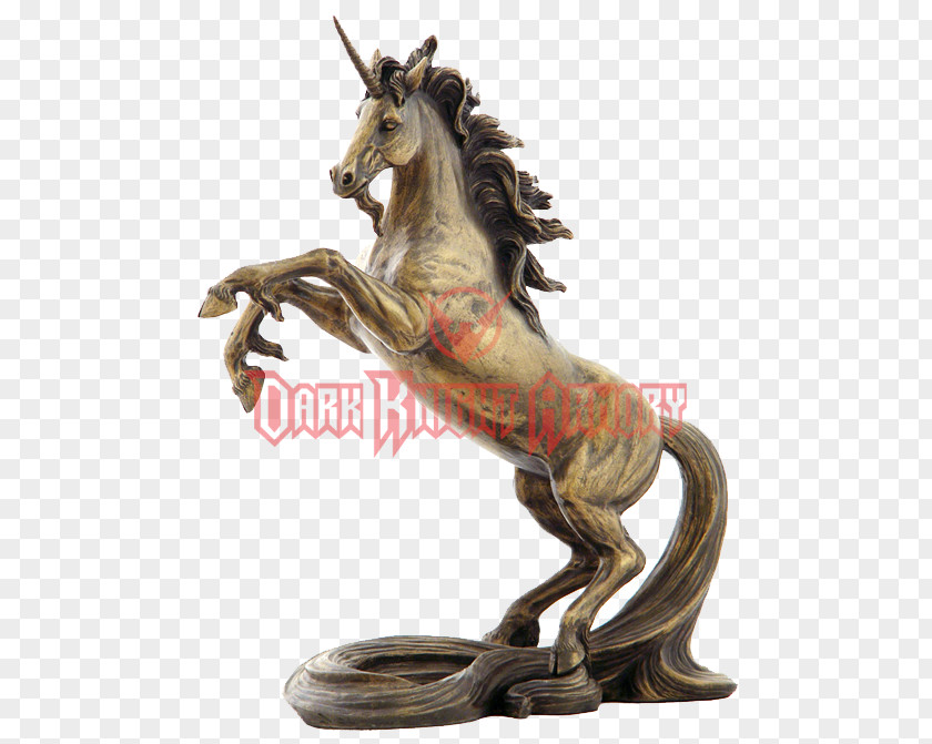 Unicorn Tail Statuary Bronze Sculpture Statue PNG