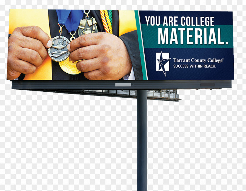 Billboard Tarrant County College Display Advertising PNG