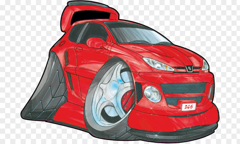 Car Door Peugeot 206 Sticker PNG