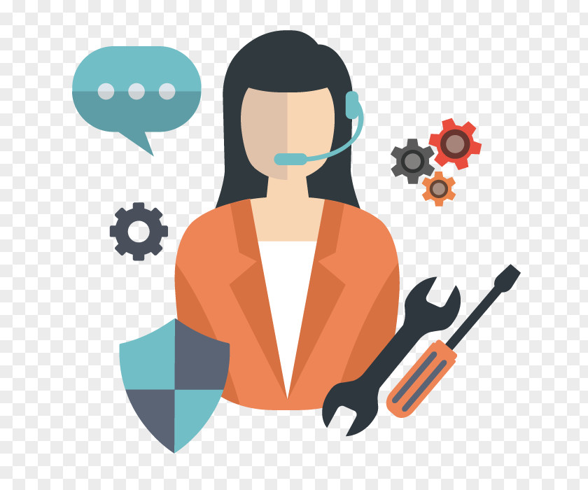 Female Customer Service Web Hosting Dedicated Business Icon PNG