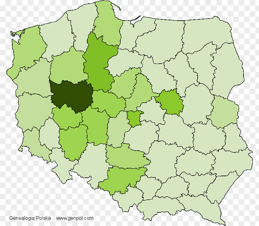 Map Surname 1990s Skała Kup, Poland PNG