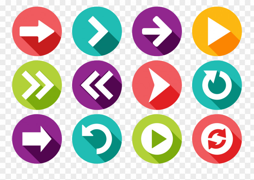 Vector Direction Arrow Design Download Icon PNG