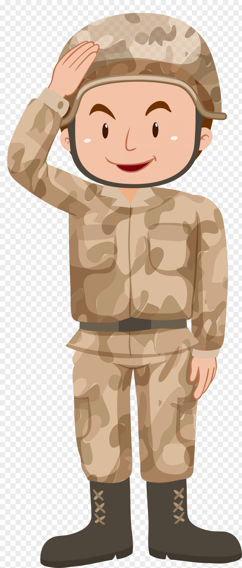 Yellow Cartoon Soldier Royalty-free Illustration PNG