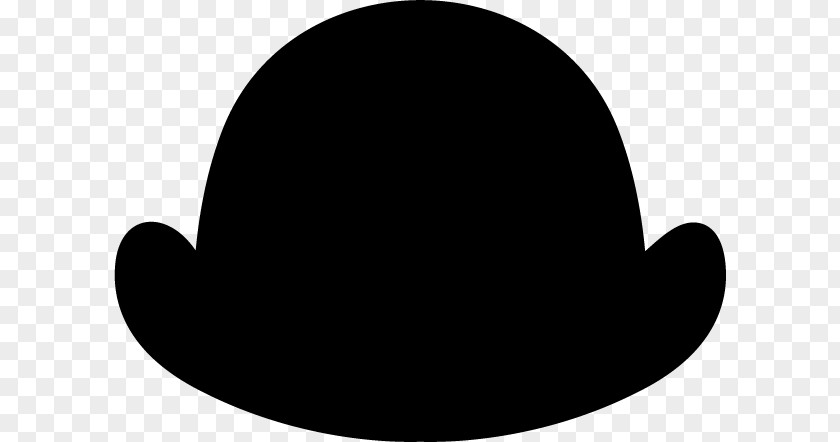 Blackandwhite Fedora Hat Cartoon PNG
