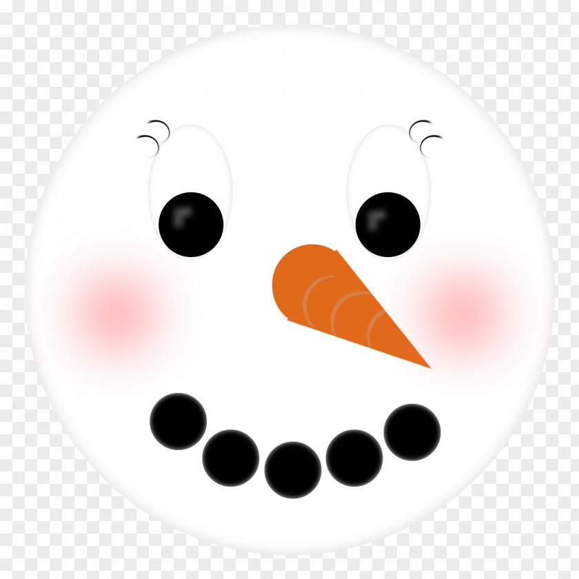 Face Snowman Template Clip Art PNG