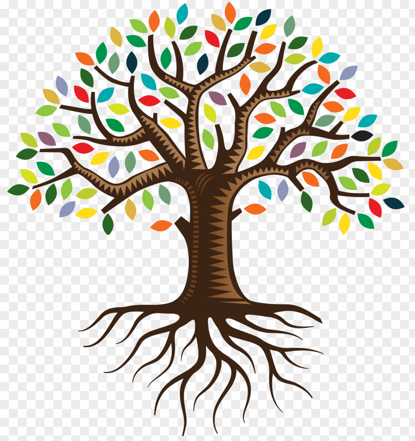 Family Tree Root QC Logo Clip Art PNG