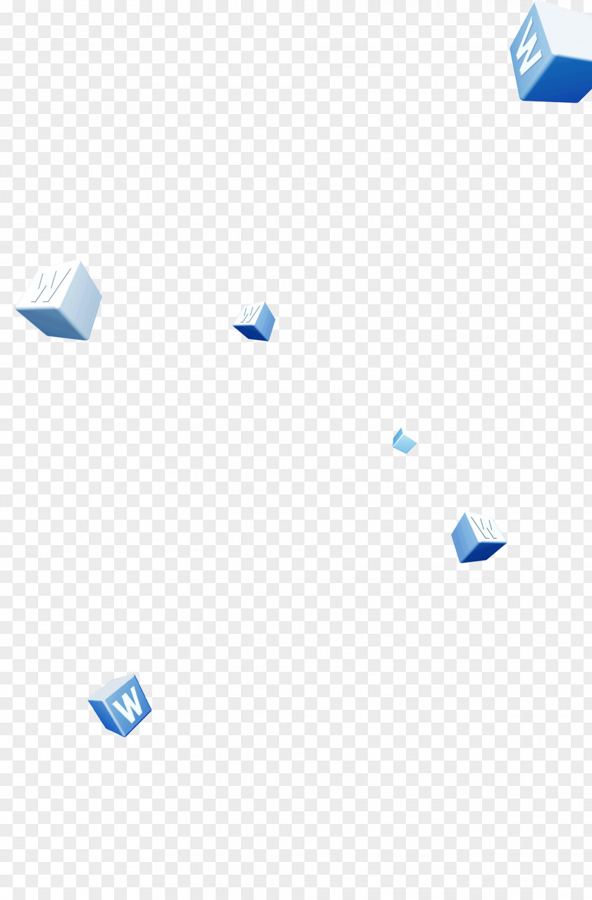 Floating Design Image Light Blue PNG