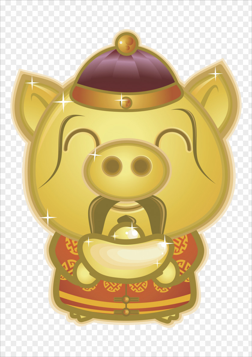 Gold Pig Coin U5143u5b9d PNG