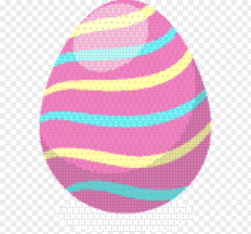 Oval Magenta Easter Egg Background PNG