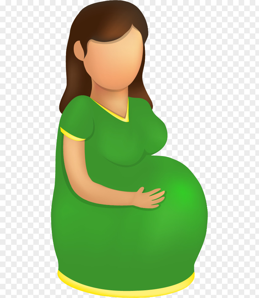 Pregnant Wonem Vector Graphics Cartoon Illustration Image PNG