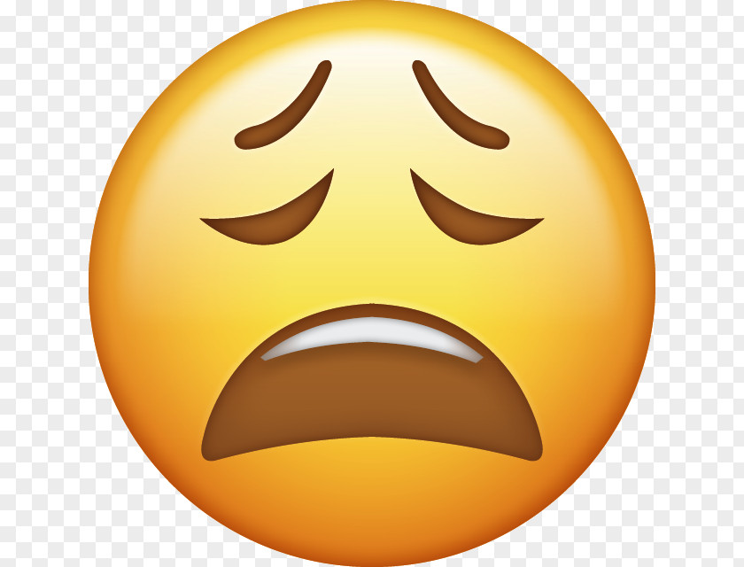 TIRED Emoji IPhone Fatigue Emoticon PNG