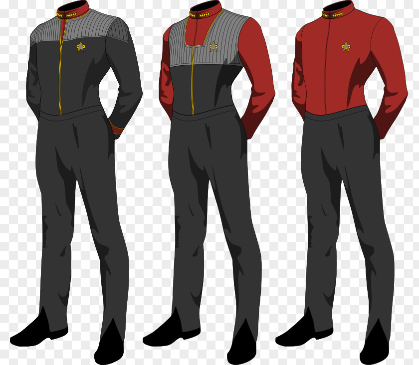 Uniform T-shirt Star Trek Uniforms Starfleet PNG