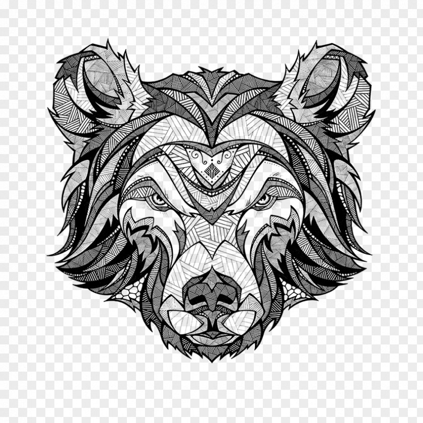 Grizzly Bear Boar Cartoon PNG