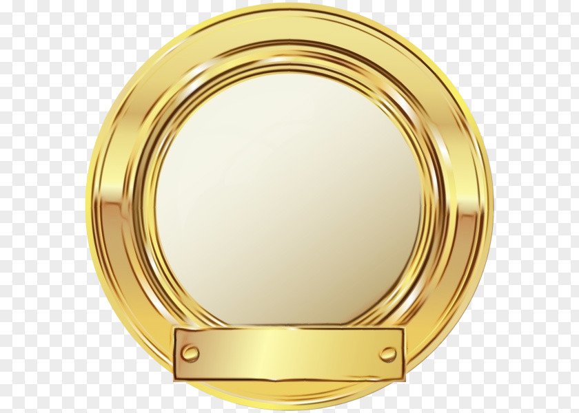 Mirror Metal Gold Background PNG