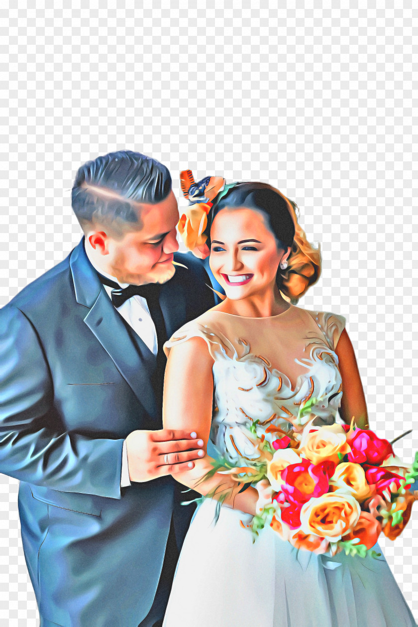 Party Cut Flowers Wedding Love Couple PNG