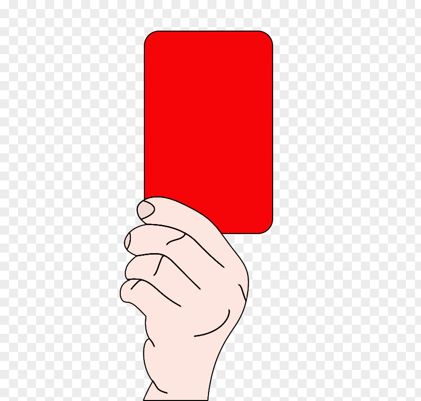 Penalty Card Red Finger Hand Thumb PNG