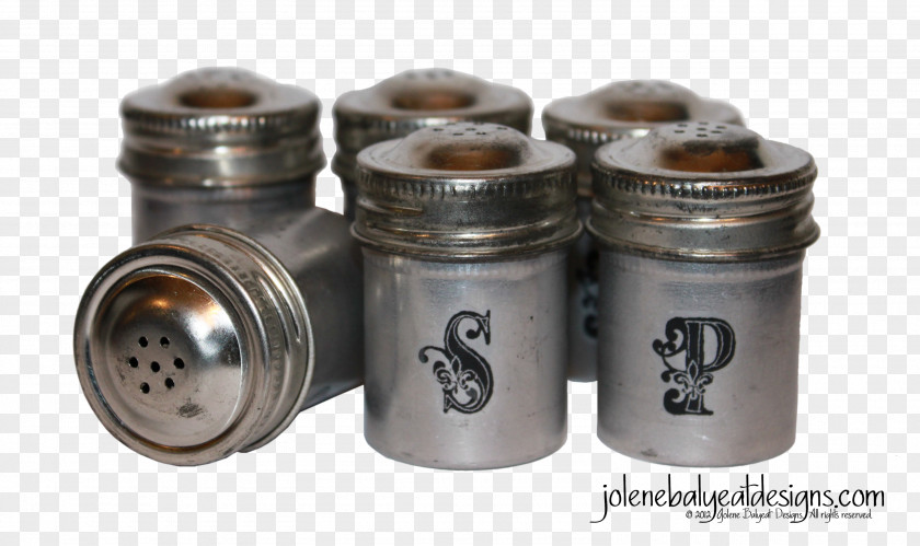 Salt And Pepper Shakers Mason Jar Metal Glass PNG