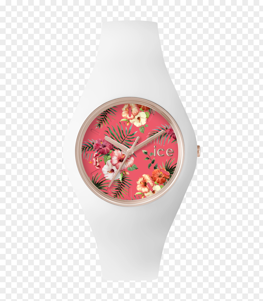 Fl[ating Rose Ice Watch Analog Flower Amazon.com PNG