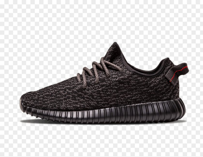Adidas Yeezy 350 Boost V2 'Pirate Black' 2016 Mens Sneakers Black Fabric 4 PNG