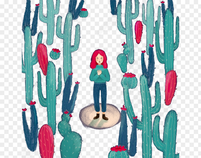 Cactus Graphic Design Illustration PNG