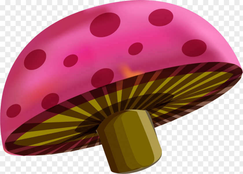Hand Painted Pink Mushroom Paper Watercolor Painting PNG