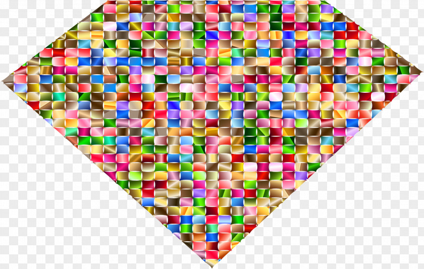 Diamond Textile Heart PNG