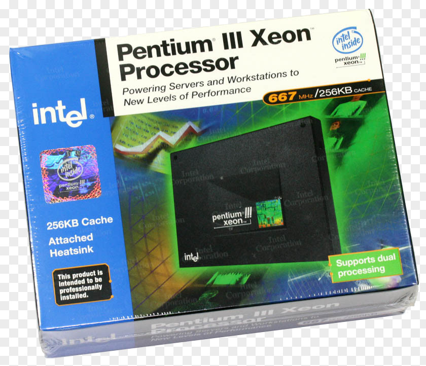 Intel Pentium III Xeon Central Processing Unit PNG