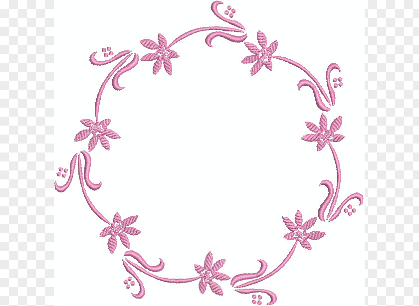 Line Point Floral Design Pattern PNG