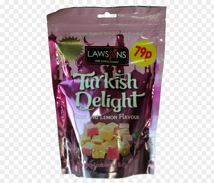 Turkish Delight Flavor Confectionery Snack PNG