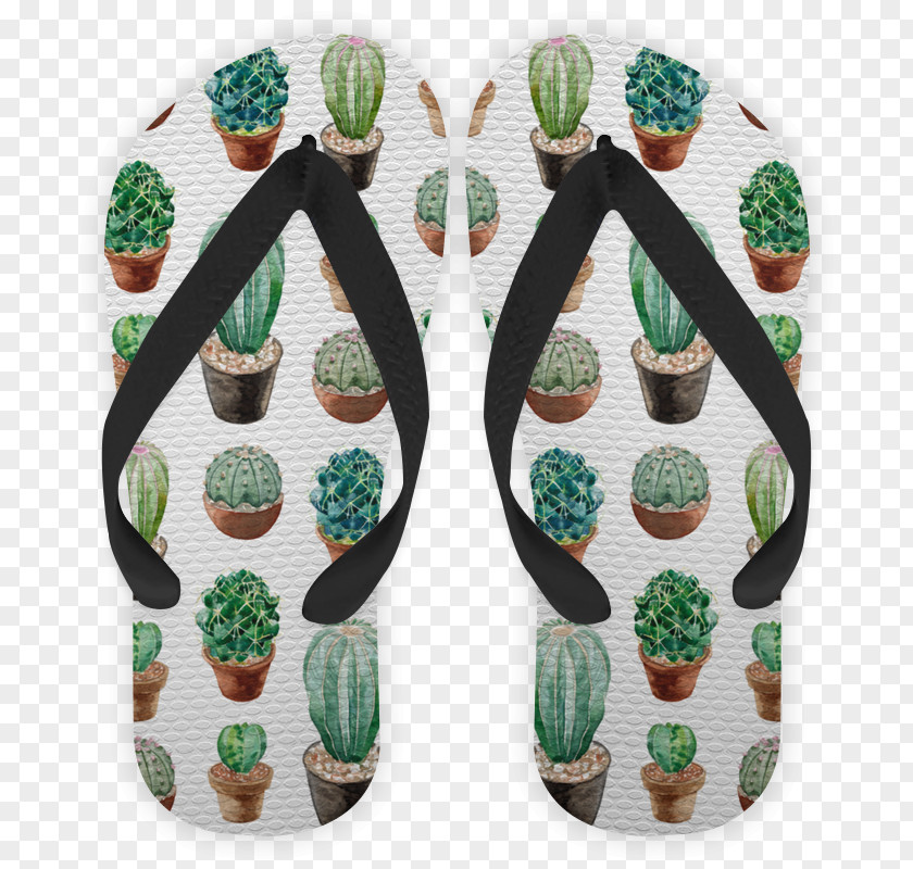 Cactus Flip-flops T-shirt Art Cactaceae Shoe PNG