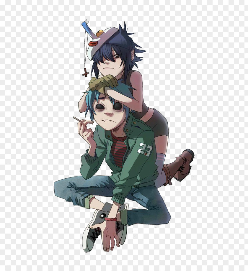 Gorillaz 2-D Russel Hobbs Noodle Murdoc Niccals PNG