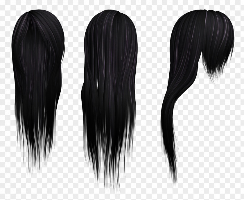 Hair Human Color Wig Black Hairstyle PNG