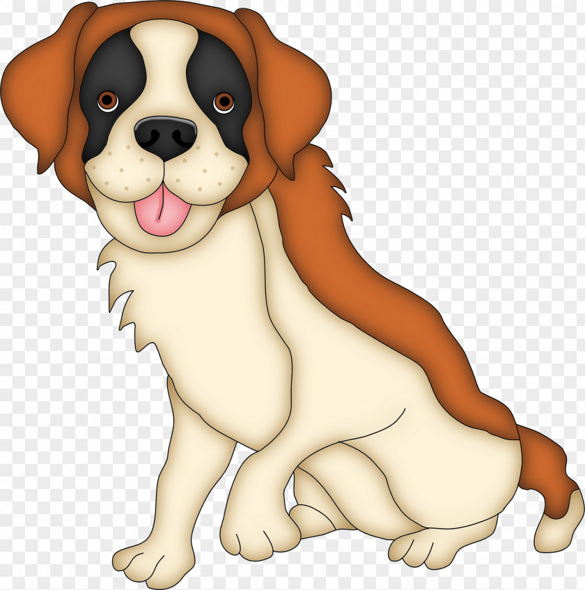 Hungry Dog Cliparts St. Bernard Puppy Clip Art PNG