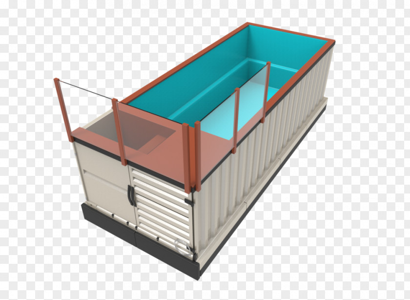 Swimming Pool Roof Shipping Container PNG