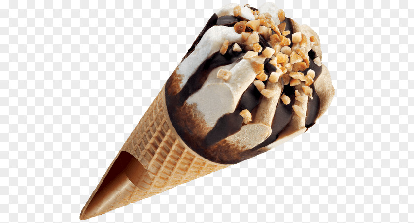 Vanilla Cream Chocolate Ice Cones Waffle PNG