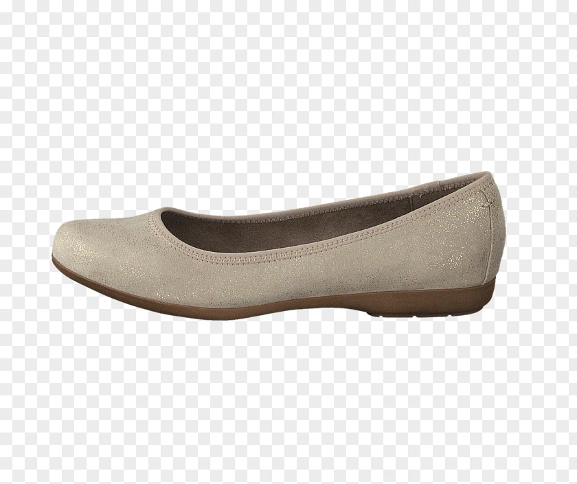 Ballet Flat Shoe Beige PNG