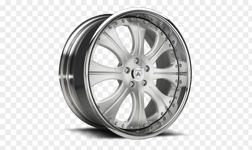 Brushed Metal Car Rim Alloy Wheel Tire PNG