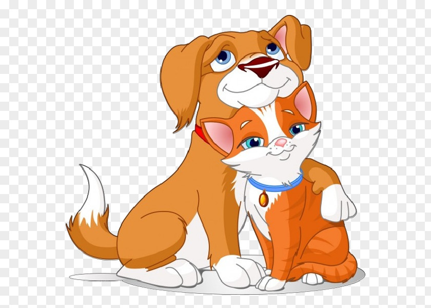 Cartoon Pictures Of Dogs And Cats Scottish Fold Dog Puppy Kitten Clip Art PNG
