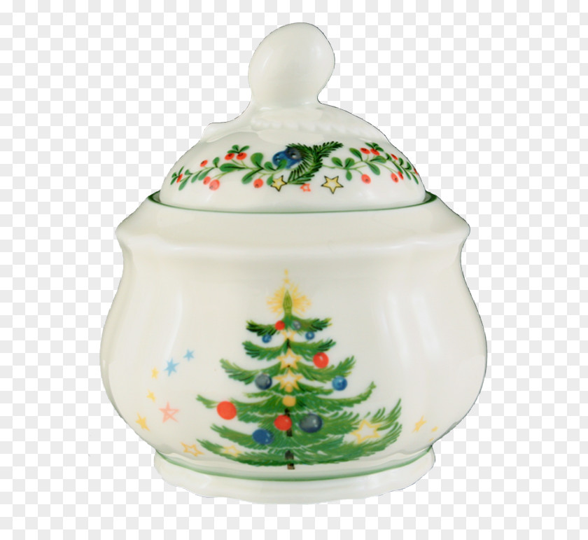 Gourmet Buffet Seltmann Weiden Christmas Sugar Bowl Porcelain Ceramic PNG