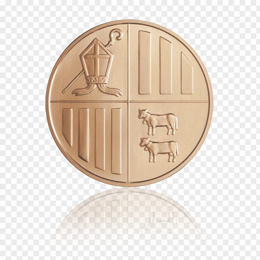 Metallic Copper Metal Andorra Eagle Bullion Coin Ounce PNG