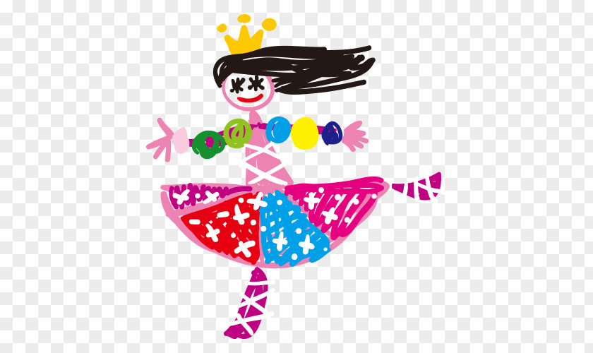 Princess Children Cartoon Painting PNG