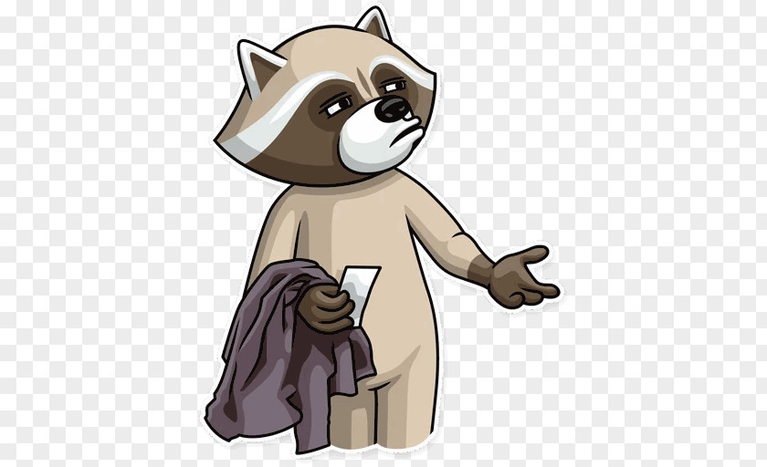 Raccoon Sticker Telegram Crime Fiction Clip Art PNG