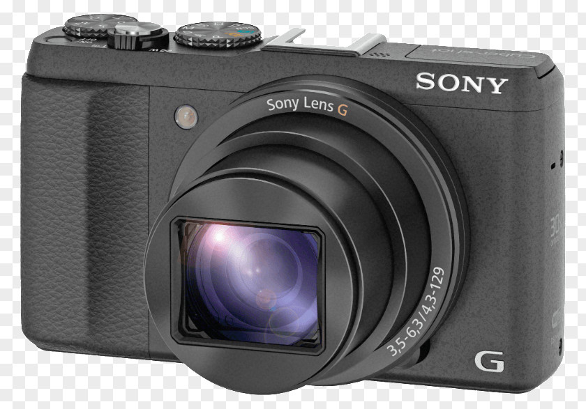 Black Sony Cyber-shot DSC-HX60 Dsc-hx50v/b 20.4MP Digital Camera With 3-inch LCD Screen (Black) 索尼Camera Cyber-Shot DSC-HX50V 20.4 MP Compact PNG