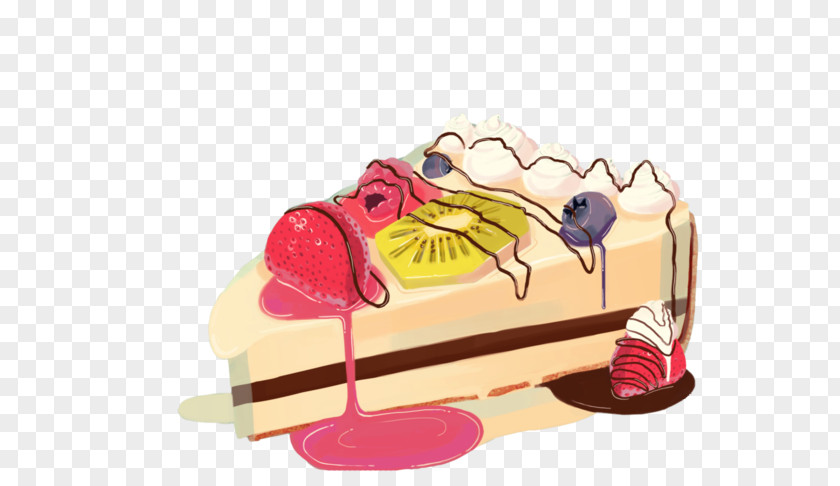 Hand-drawn Cartoon Chocolate Cake Crxe8me Caramel Torte Shortcake PNG