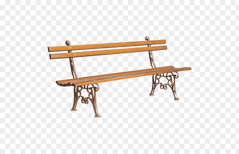Bank Outdoor Benches Furniture Garden Cast Iron PNG