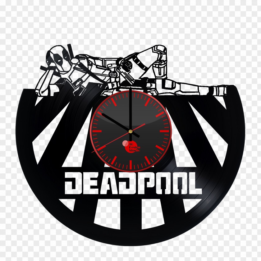 Deadpool Face Marvel Comics Superhero Phonograph Record PNG