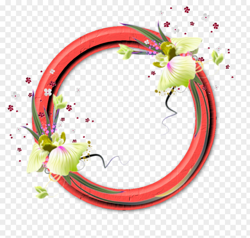 Design Floral Pink M Line Font PNG