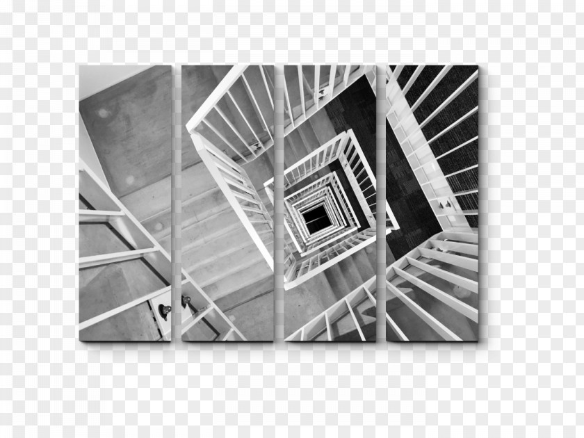 Stairs Handrail Steel Stair Tread Black And White PNG