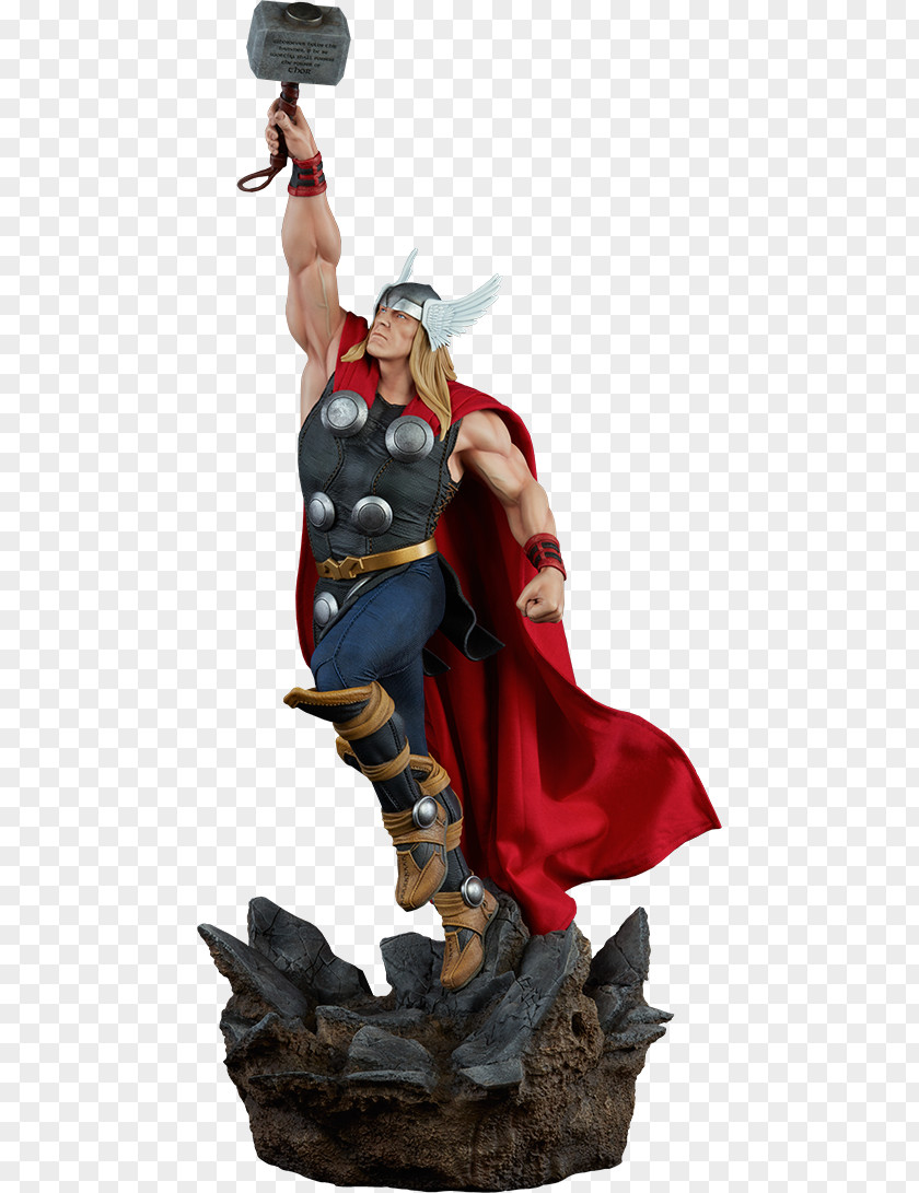 Thor Hulk Figurine Statue Superhero PNG