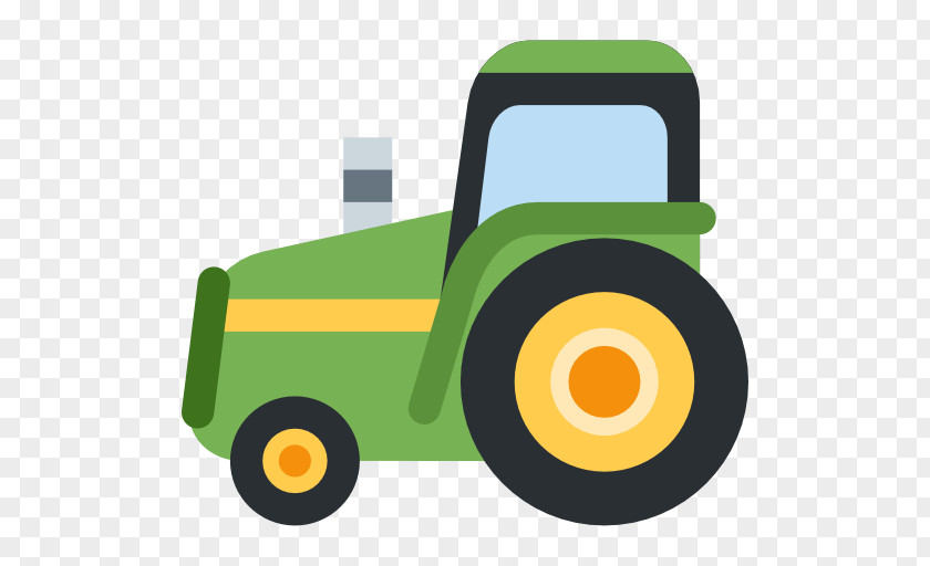 Tractor John Deere Emoji Agriculture Farm PNG